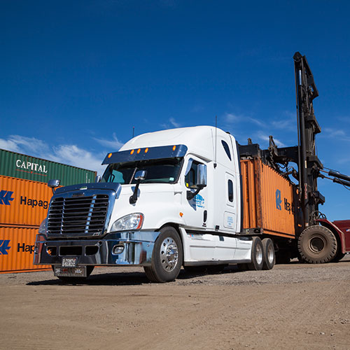 Gusgo Transport truck and containers