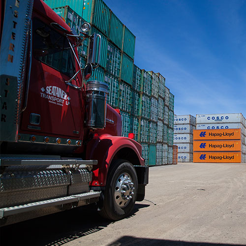 Gusgo Transport truck and containers