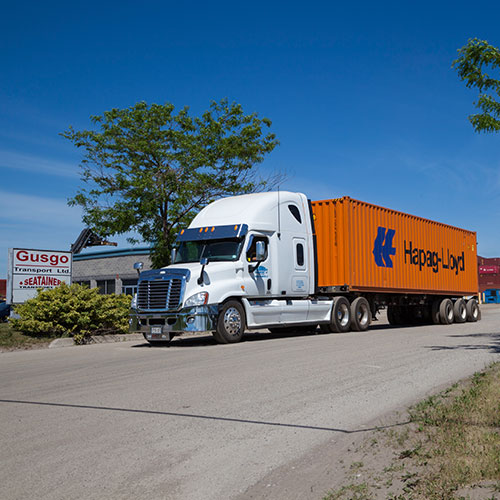 Gusgo Transport truck and containers